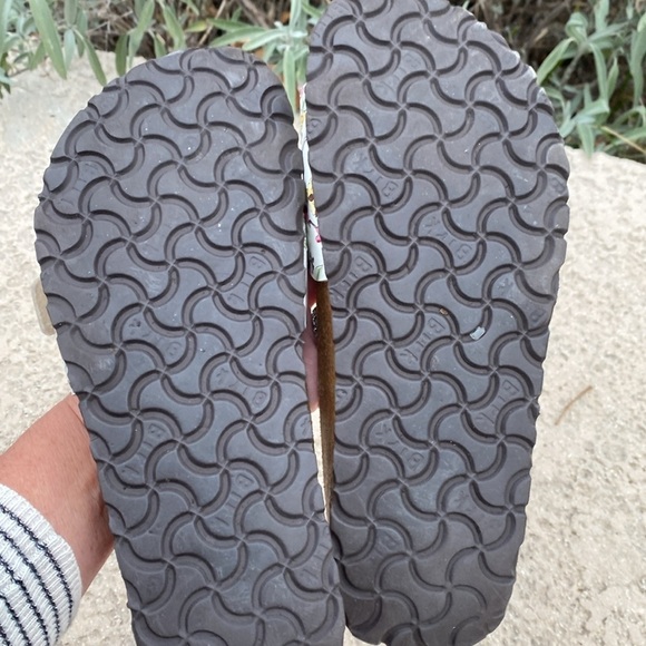 Birkenstock Madrid Papillio floral slides size 37 slip on casual lagenlook - Picture 7 of 7